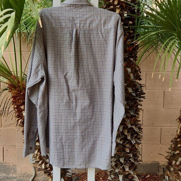 5/$15 Arrow men's XXL (18-18 1/2) plaid button-down dress shirt - Picture 3 of 8